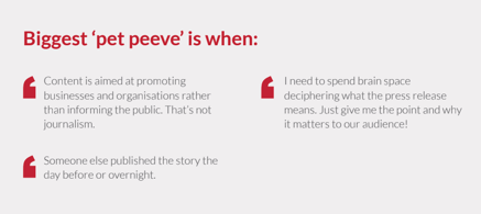 Journalist 'pet peeves'